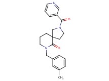 7-(3-methylbenzyl)-2-(3-pyridinylcarbonyl)-2,7-diazaspiro[4.5]decan-6-one
