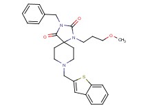 8-(1-benzothien-2-ylmethyl)-3-benzyl-1-(3-methoxypropyl)-1,3,8-triazaspiro[4.5]decane-2,4-dione