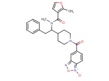 N,2-dimethyl-N-(1-{1-[(1-oxido-2,1,3-benzoxadiazol-5-yl)carbonyl]-4-piperidinyl}-2-phenylethyl)-3-furamide
