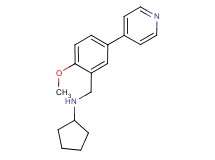 N-(2-methoxy-5-pyridin-4-ylbenzyl)cyclopentanamine