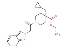 ethyl 4-(cyclopropylmethyl)-1-(2H-indazol-2-ylacetyl)-4-piperidinecarboxylate