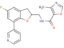 N-{[5-fluoro-7-(3-pyridinyl)-2,3-dihydro-1-benzofuran-2-yl]methyl}-4-methyl-1,3-oxazole-5-carboxamide