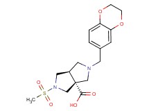 (3aR*,6aR*)-2-(2,3-dihydro-1,4-benzodioxin-6-ylmethyl)-5-(methylsulfonyl)hexahydropyrrolo[3,4-c]pyrrole-3a(1H)-carboxylic acid