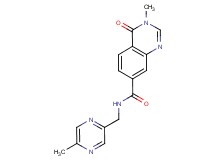 3-methyl-N-[(5-methylpyrazin-2-yl)methyl]-4-oxo-3,4-dihydroquinazoline-7-carboxamide