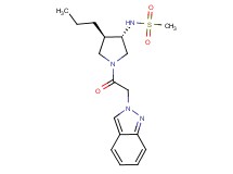 N-[(3S*,4R*)-1-(2H-indazol-2-ylacetyl)-4-propyl-3-pyrrolidinyl]methanesulfonamide