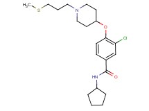 3-chloro-N-cyclopentyl-4-({1-[3-(methylthio)propyl]-4-piperidinyl}oxy)benzamide