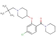4-[5-chloro-2-(1-piperidinylcarbonyl)phenoxy]-1-(2,2-dimethylpropyl)piperidine
