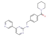 N-[4-(1-piperidinylcarbonyl)benzyl]-4-(3-pyridinyl)-2-pyrimidinamine