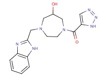 1-(1H-benzimidazol-2-ylmethyl)-4-(1H-1,2,3-triazol-5-ylcarbonyl)-1,4-diazepan-6-ol