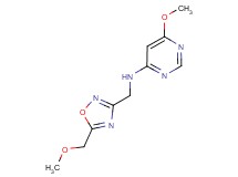 6-methoxy-N-{[5-(methoxymethyl)-1,2,4-oxadiazol-3-yl]methyl}pyrimidin-4-amine