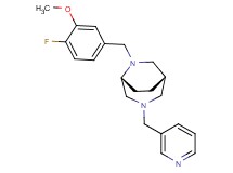 (1S*,5R*)-6-(4-fluoro-3-methoxybenzyl)-3-(3-pyridinylmethyl)-3,6-diazabicyclo[3.2.2]nonane