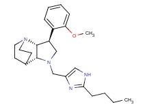 (2R*,3S*,6R*)-5-[(2-butyl-1H-imidazol-4-yl)methyl]-3-(2-methoxyphenyl)-1,5-diazatricyclo[5.2.2.0~2,6~]undecane