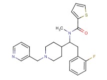 N-{2-(2-fluorophenyl)-1-[1-(3-pyridinylmethyl)-4-piperidinyl]ethyl}-N-methyl-2-thiophenecarboxamide