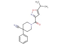 1-[(5-isopropylisoxazol-3-yl)carbonyl]-4-phenylpiperidine-4-carbonitrile
