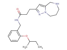 N-(2-sec-butoxybenzyl)-3-(5,6,7,8-tetrahydro-4H-pyrazolo[1,5-a][1,4]diazepin-2-yl)propanamide hydrochloride