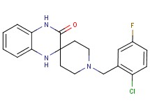 1-(2-chloro-5-fluorobenzyl)-1',4'-dihydro-3'H-spiro[piperidine-4,2'-quinoxalin]-3'-one