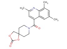 8-[(2,6,8-trimethyl-4-quinolinyl)carbonyl]-1,3-dioxa-8-azaspiro[4.5]decan-2-one