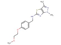 N-[4-(2-methoxyethoxy)benzyl]-1,3-dimethyl-1H-pyrazolo[3,4-d][1,3]thiazol-5-amine
