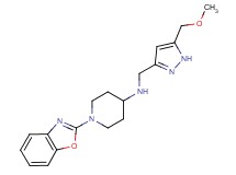 1-(1,3-benzoxazol-2-yl)-N-{[5-(methoxymethyl)-1H-pyrazol-3-yl]methyl}piperidin-4-amine