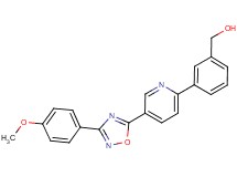 (3-{5-[3-(4-methoxyphenyl)-1,2,4-oxadiazol-5-yl]pyridin-2-yl}phenyl)methanol