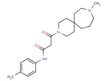 3-(9-methyl-3,9-diazaspiro[5.6]dodec-3-yl)-N-(4-methylphenyl)-3-oxopropanamide