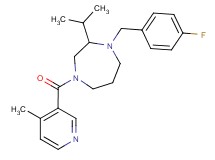 1-(4-fluorobenzyl)-2-isopropyl-4-[(4-methylpyridin-3-yl)carbonyl]-1,4-diazepane