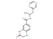 N-(1-methyl-2-pyrazin-2-ylethyl)-3-oxo-1,2,3,4-tetrahydroquinoxaline-6-carboxamide