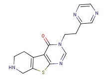 3-(2-pyrazin-2-ylethyl)-5,6,7,8-tetrahydropyrido[4',3':4,5]thieno[2,3-d]pyrimidin-4(3H)-one