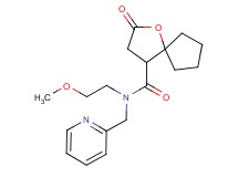 N-(2-methoxyethyl)-2-oxo-N-(pyridin-2-ylmethyl)-1-oxaspiro[4.4]nonane-4-carboxamide