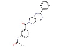 N-{3-[(2-phenyl-5,7-dihydro-6H-pyrrolo[3,4-d]pyrimidin-6-yl)carbonyl]phenyl}acetamide