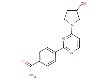 4-[4-(3-hydroxypyrrolidin-1-yl)pyrimidin-2-yl]benzamide