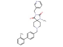 1-methyl-8-[(2'-methyl-4-biphenylyl)methyl]-3-(3-pyridinylmethyl)-1,3,8-triazaspiro[4.5]decane-2,4-dione