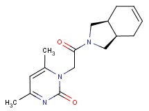 1-{2-[(3aR*,7aS*)-1,3,3a,4,7,7a-hexahydro-2H-isoindol-2-yl]-2-oxoethyl}-4,6-dimethyl-2(1H)-pyrimidinone