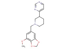 4-{1-[(7-methoxy-1,3-benzodioxol-5-yl)methyl]piperidin-3-yl}pyrimidine