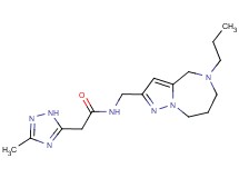 2-(3-methyl-1H-1,2,4-triazol-5-yl)-N-[(5-propyl-5,6,7,8-tetrahydro-4H-pyrazolo[1,5-a][1,4]diazepin-2-yl)methyl]acetamide