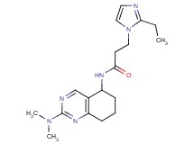 N-[2-(dimethylamino)-5,6,7,8-tetrahydroquinazolin-5-yl]-3-(2-ethyl-1H-imidazol-1-yl)propanamide