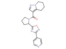 3-{[2-(3-pyridin-4-yl-1,2,4-oxadiazol-5-yl)pyrrolidin-1-yl]carbonyl}-4,5,6,7-tetrahydropyrazolo[1,5-a]pyridine