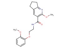 2-methoxy-N-[2-(2-methoxyphenoxy)ethyl]-6,7-dihydro-5H-cyclopenta[b]pyridine-3-carboxamide