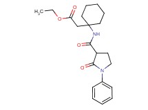 ethyl (1-{[(2-oxo-1-phenyl-3-pyrrolidinyl)carbonyl]amino}cyclohexyl)acetate