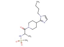 N-{2-[4-(1-butyl-1H-imidazol-2-yl)-1-piperidinyl]-1-methyl-2-oxoethyl}methanesulfonamide