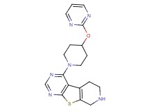 4-[4-(2-pyrimidinyloxy)-1-piperidinyl]-5,6,7,8-tetrahydropyrido[4',3':4,5]thieno[2,3-d]pyrimidine dihydrochloride