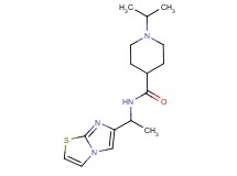 N-(1-imidazo[2,1-b][1,3]thiazol-6-ylethyl)-1-isopropylpiperidine-4-carboxamide