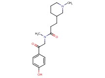 N-[2-(4-hydroxyphenyl)-2-oxoethyl]-N-methyl-3-(1-methyl-3-piperidinyl)propanamide