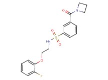 3-(azetidin-1-ylcarbonyl)-N-[2-(2-fluorophenoxy)ethyl]benzenesulfonamide