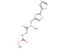 methyl [2-(methyl{[2-(2-thienyl)-1,3-thiazol-4-yl]methyl}amino)-2-oxoethyl]carbamate