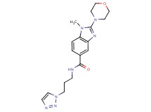 1-methyl-2-(4-morpholinyl)-N-[3-(1H-1,2,3-triazol-1-yl)propyl]-1H-benzimidazole-5-carboxamide