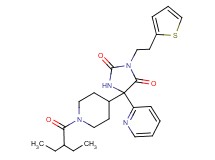 5-[1-(2-ethylbutanoyl)-4-piperidinyl]-5-(2-pyridinyl)-3-[2-(2-thienyl)ethyl]-2,4-imidazolidinedione