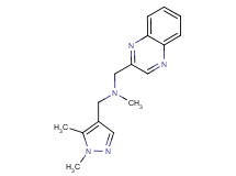 1-(1,5-dimethyl-1H-pyrazol-4-yl)-N-methyl-N-(quinoxalin-2-ylmethyl)methanamine