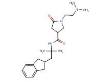 N-[2-(2,3-dihydro-1H-inden-2-yl)-1,1-dimethylethyl]-1-[2-(dimethylamino)ethyl]-5-oxo-3-pyrrolidinecarboxamide