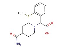 [4-(aminocarbonyl)piperidin-1-yl][2-(methylthio)phenyl]acetic acid
